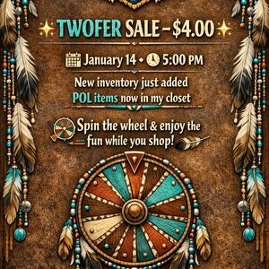 Twofer For $4.00 & New Inventory January 14th At 5:00